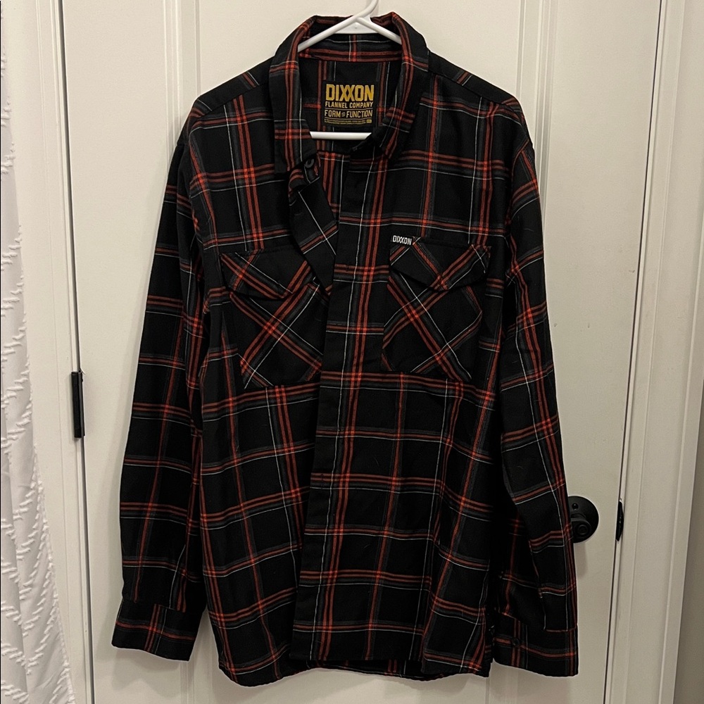 Dixxon Black and Red Flannel Shirt